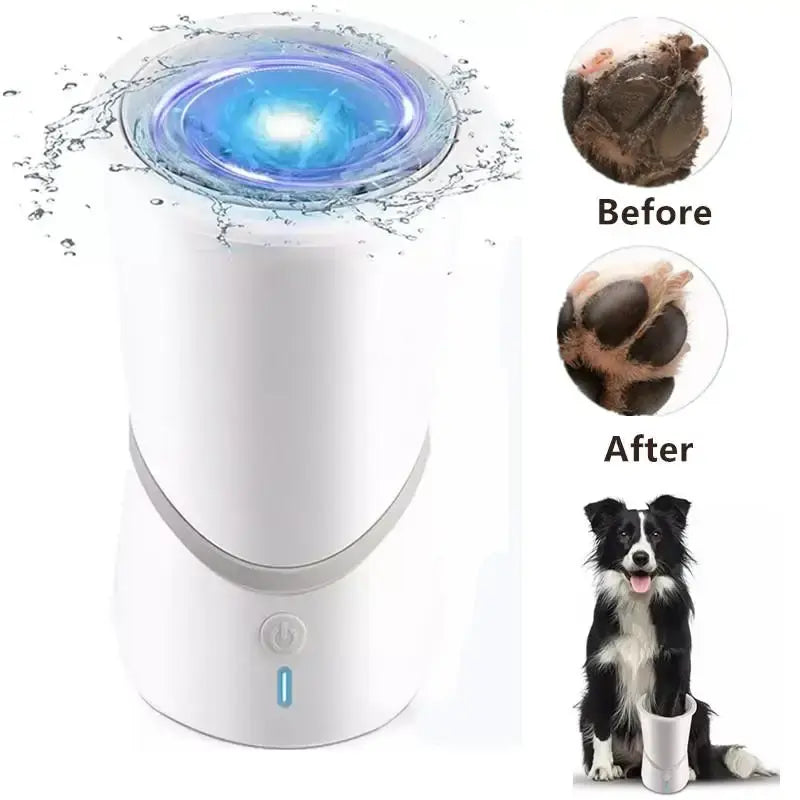 Portable Automatic Dog Paw Cleaner Cup for Small and Medium Breeds - Silicone Foot Washing Device for Pet Hygiene and Protection