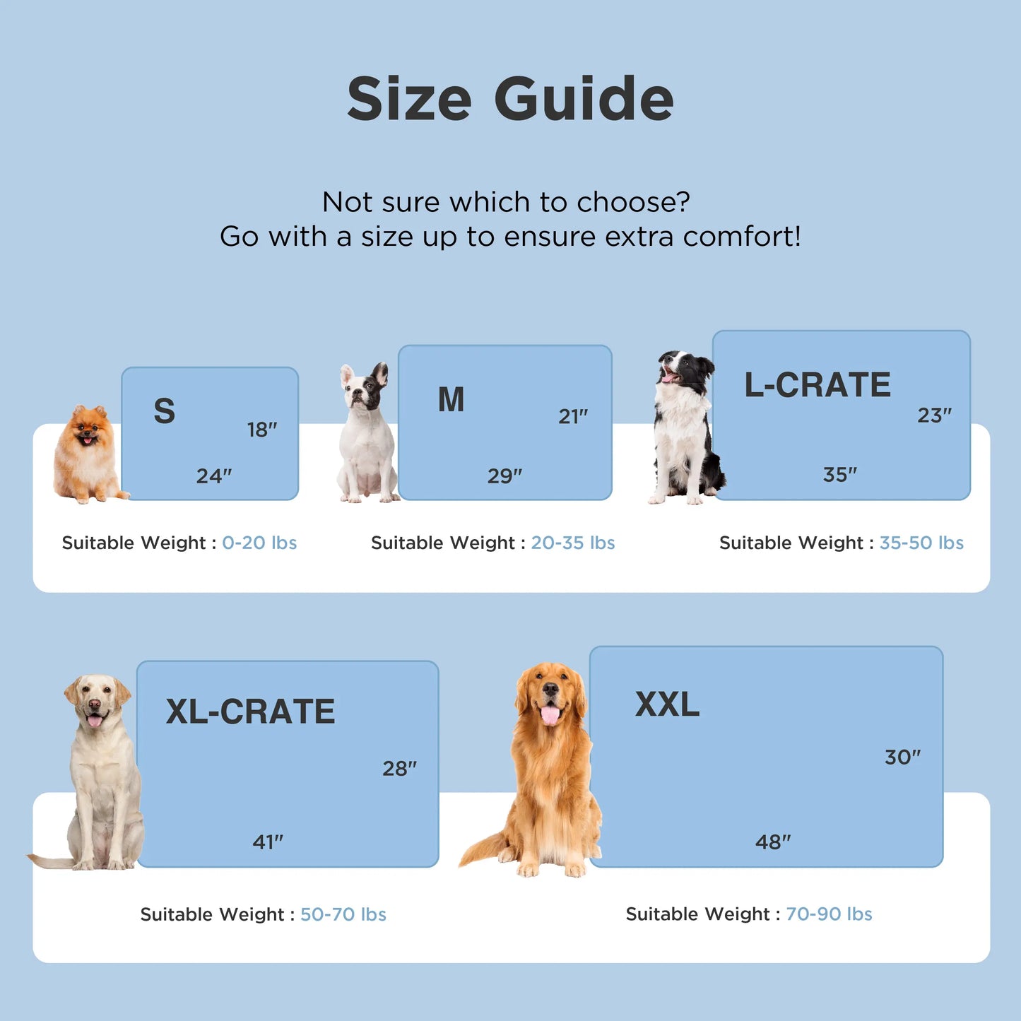 Bedsure Washable Cooling Mat for Dogs - Q-MAX>0.4 Non-Slip Summer Bed for Large Pets, No Gel or Electricity Required