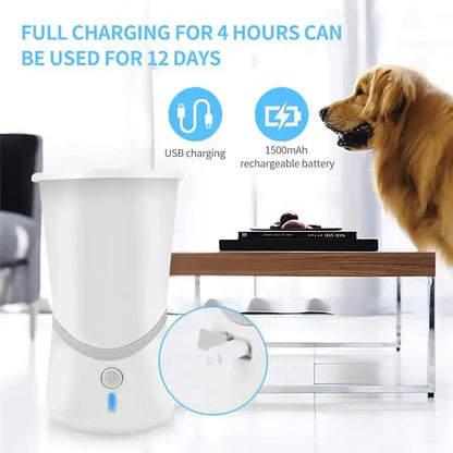 Portable Automatic Dog Paw Cleaner Cup for Small and Medium Breeds - Silicone Foot Washing Device for Pet Hygiene and Protection