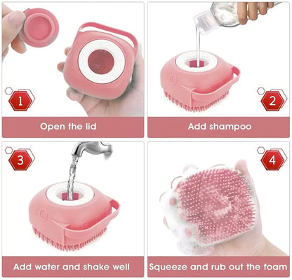 Portable Dog Paw Cleaner with Absorbent Towels - Effective Mud and Dirt Removal for Small, Medium, and Large Dogs and Cats - Ergonomic Grip Design