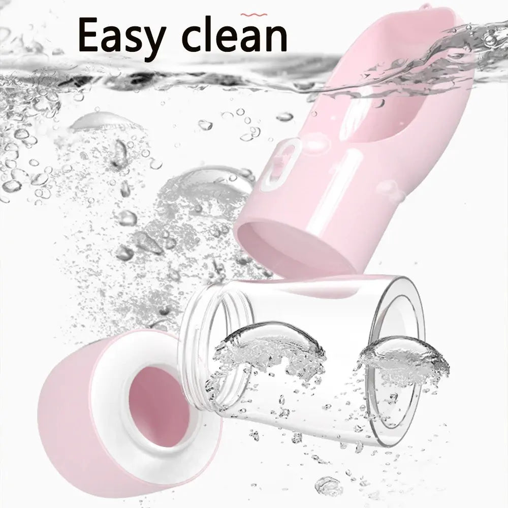 Portable Pet Travel Water and Food Bowl Set, 258ML Water Capacity + 200ML Food Feeder, Leak-Proof and Easy to Clean, Ideal for Outdoor Hiking with Cats and Dogs