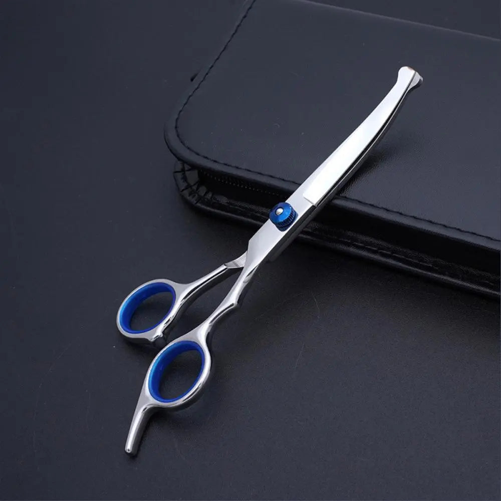 Professional 6-in-1 Pet Grooming Scissors Set | Safety Round Tips | Durable Stainless Steel | Dog and Cat Hair Cutting Kit