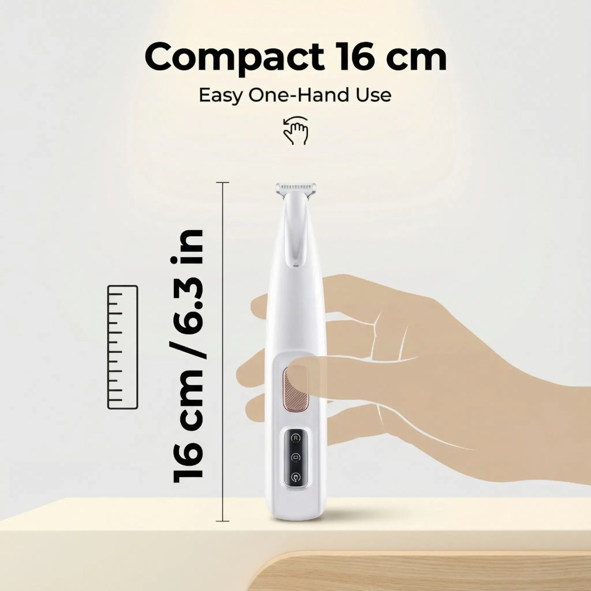 Multifunctional Waterproof Rechargeable Pet Hair Trimmer with LED Light for Small Dogs and Cats - Quiet 50dB Shaving Tool for Paws, Eyes, Ears, Face, and Buttocks