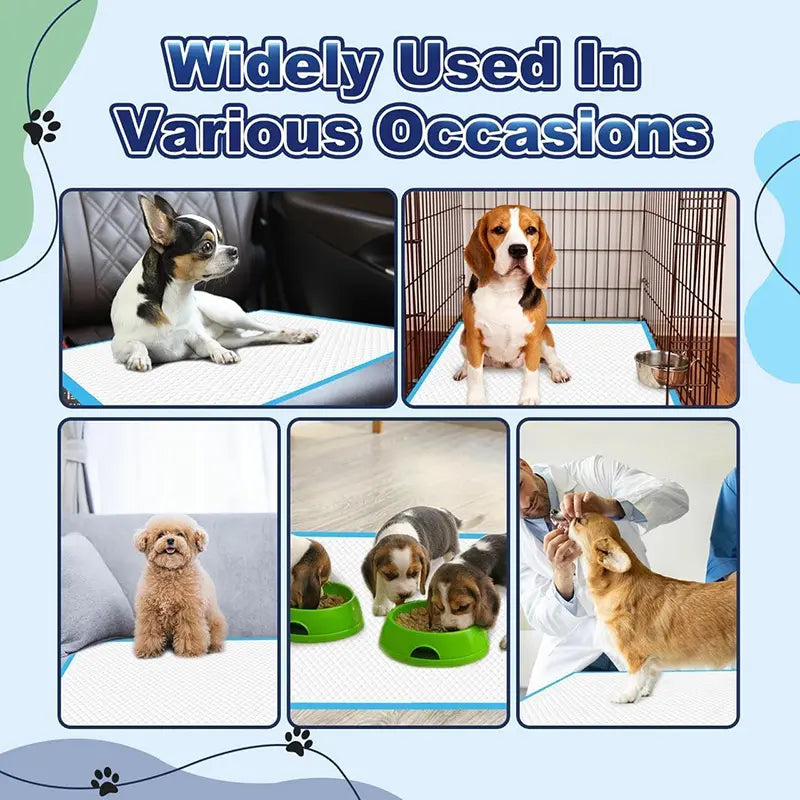 Extra Large Super Absorbent Leak-Proof Dog Training Pads – 100 Count Quick Dry