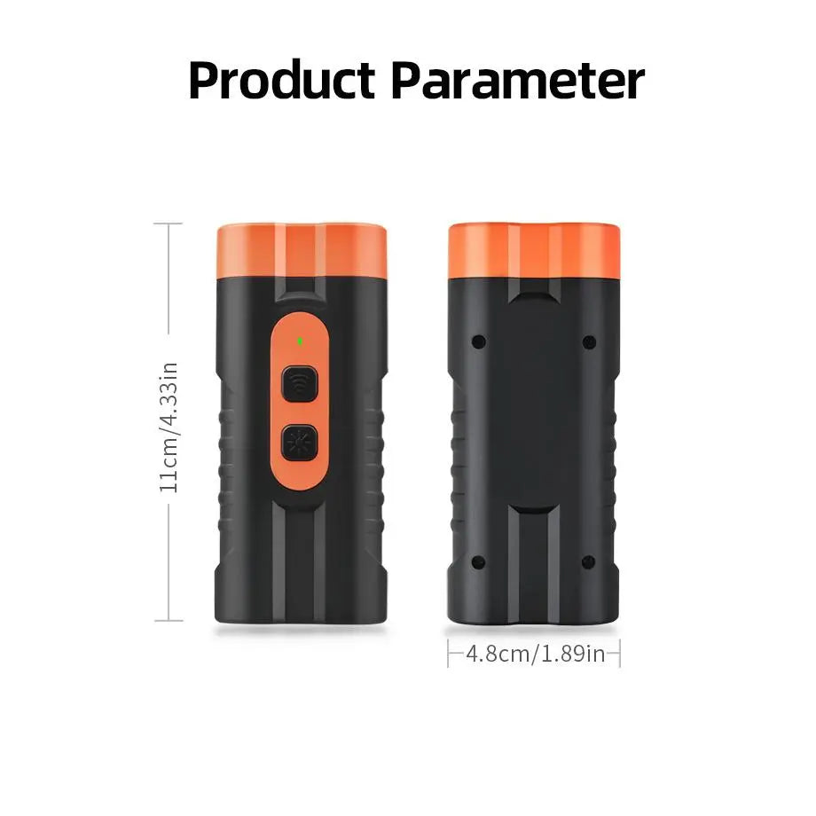 Upgraded Dual-Head Ultrasonic Dog Repeller and Bark Control Flashlight - 2-in-1 Rechargeable Portable Device for Pet Owners and Dog Walkers